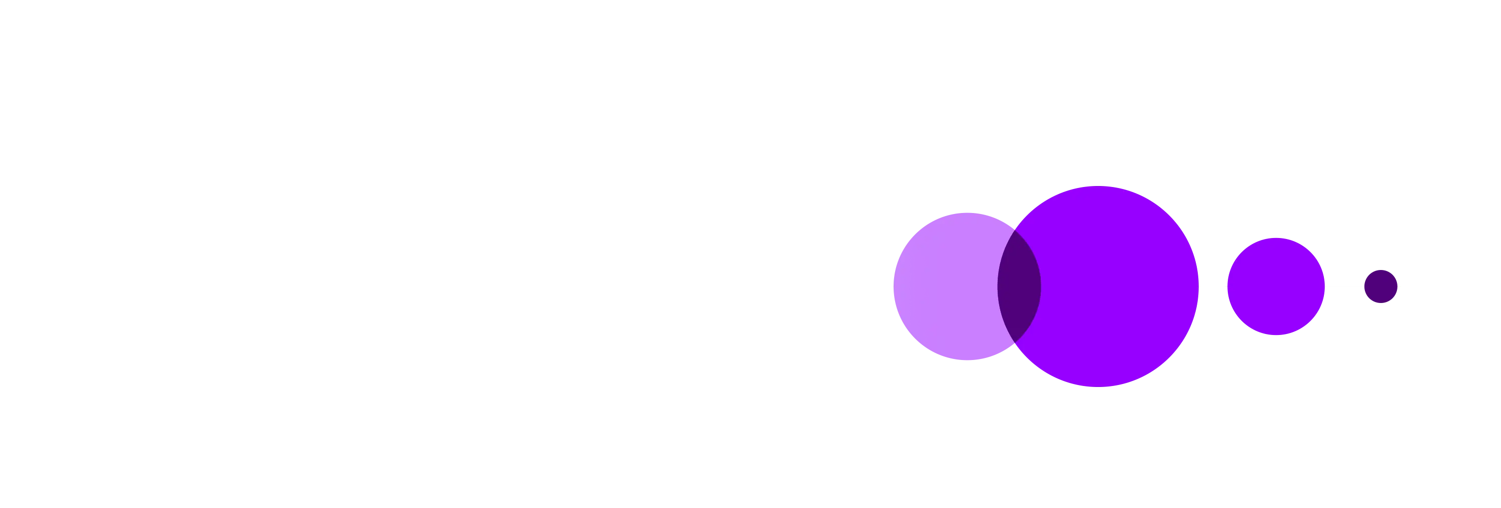 purple circles in a line