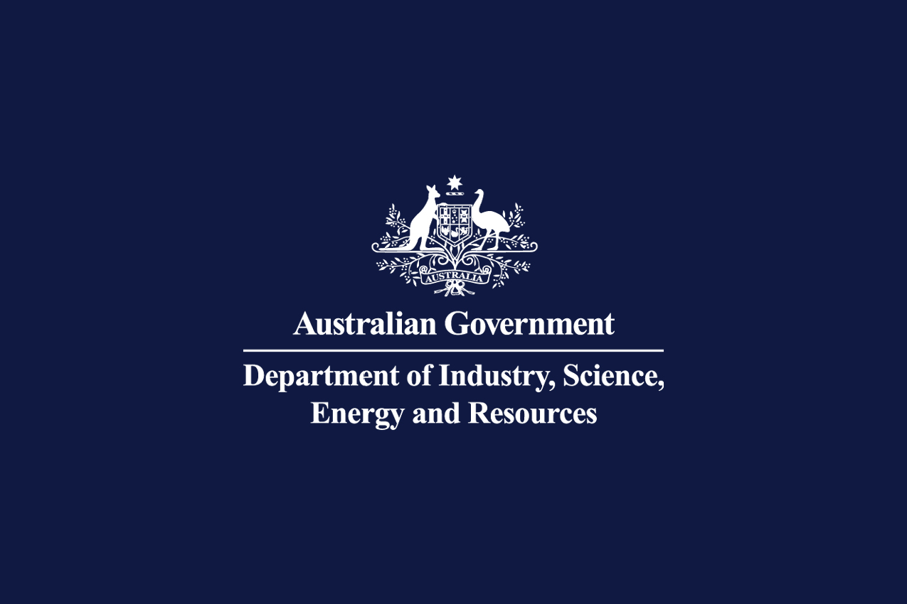 Australian Government Department of Industry, Science, Energy and Resources logo
