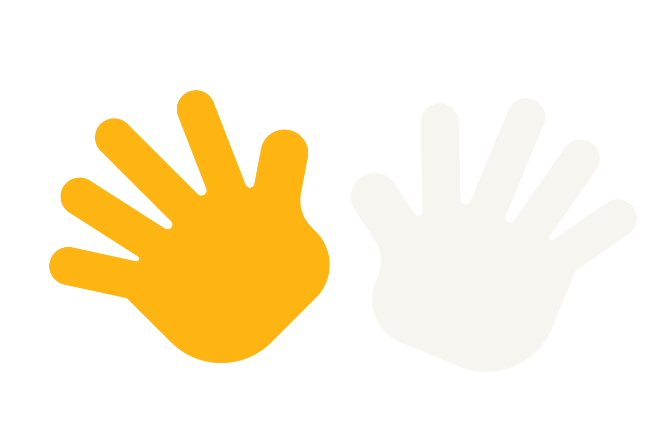 An illustration of child's hands