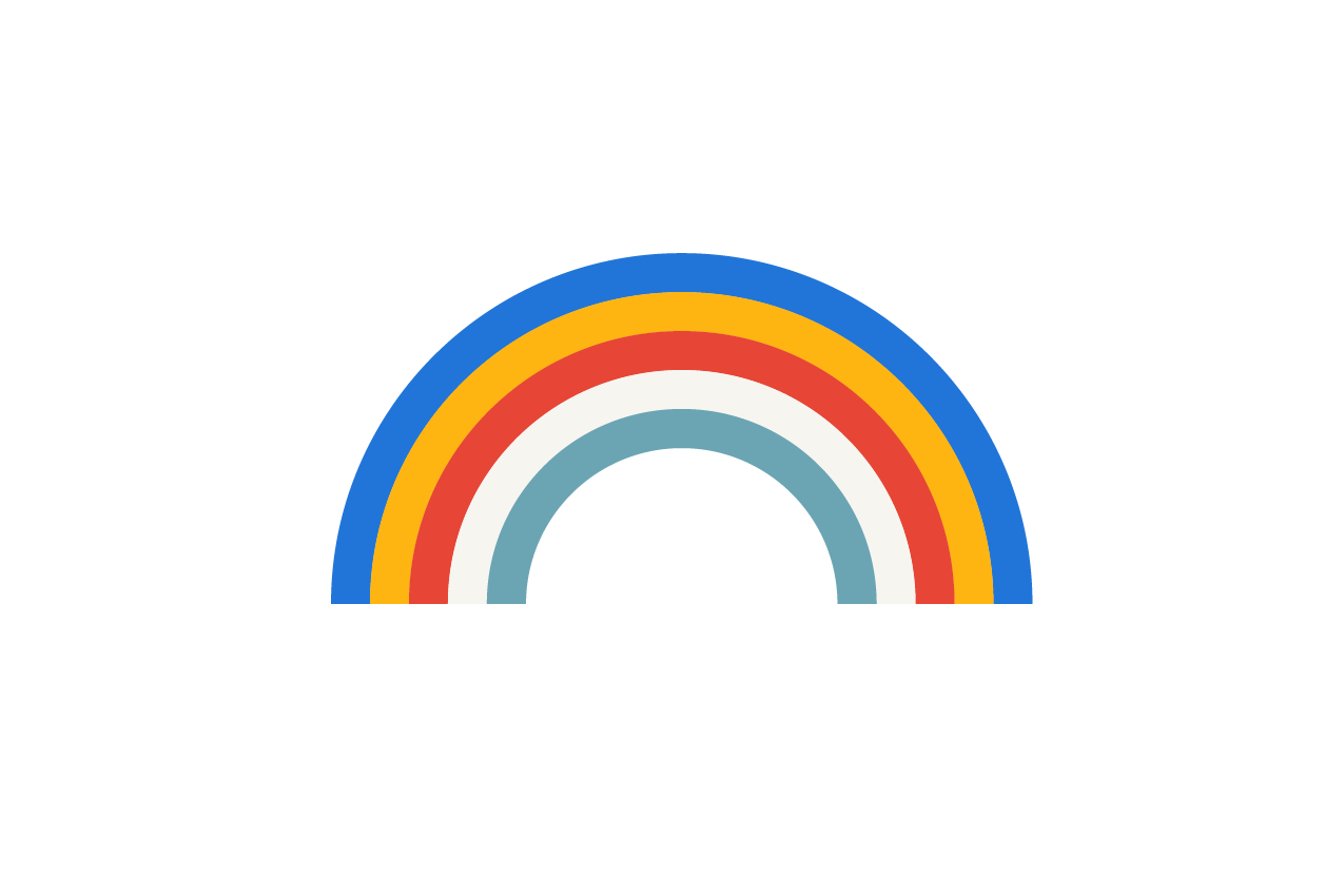 An illustration of a rainbow