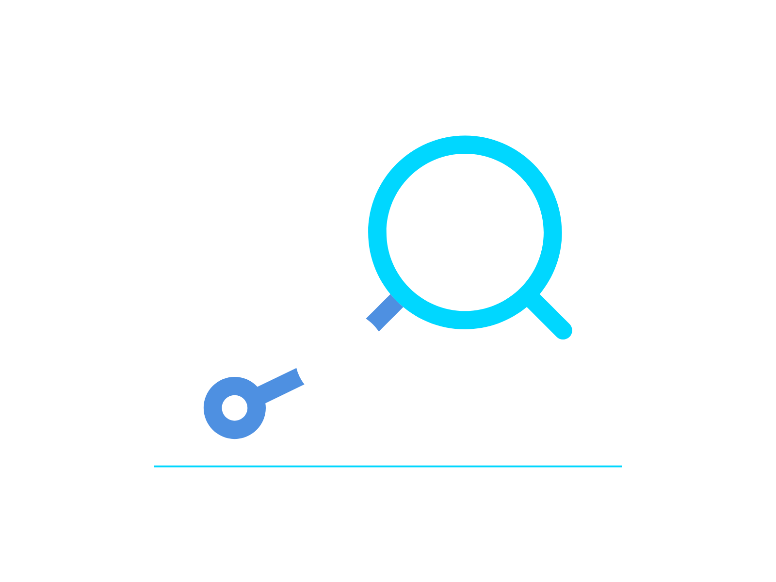 an illustration of a magnifying glass looking closely at data