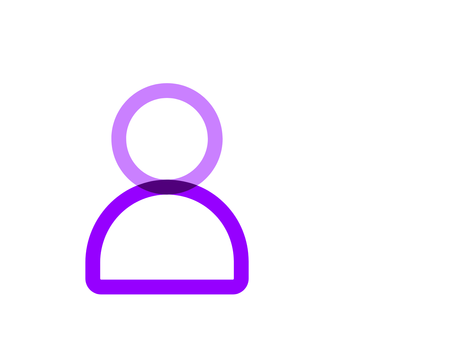an illustration of a person with circles in the back