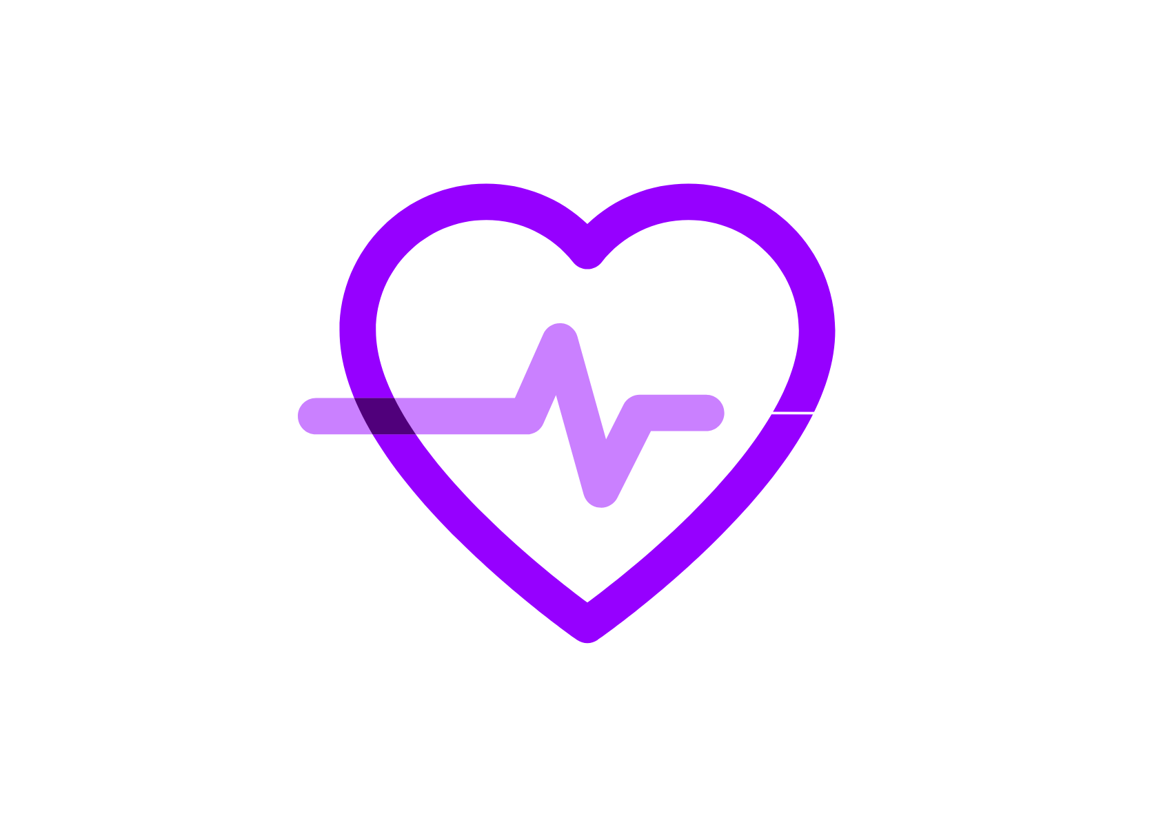 an illustration of a heart pulsing