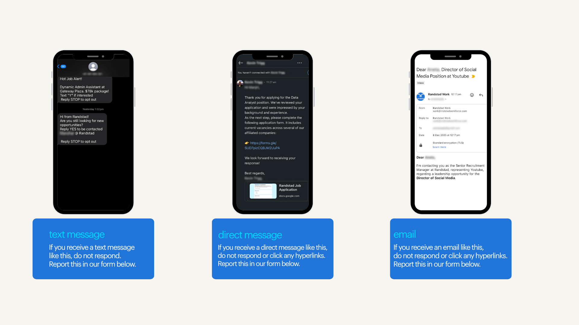 an example of a job scam