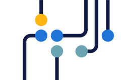 an illustration of dots with lines