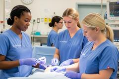 an image of nurses in the operating room