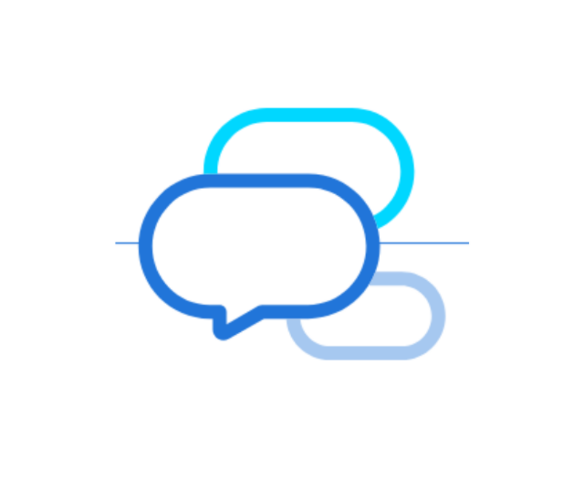 illustration of a speech bubble illustration of a speech bubble