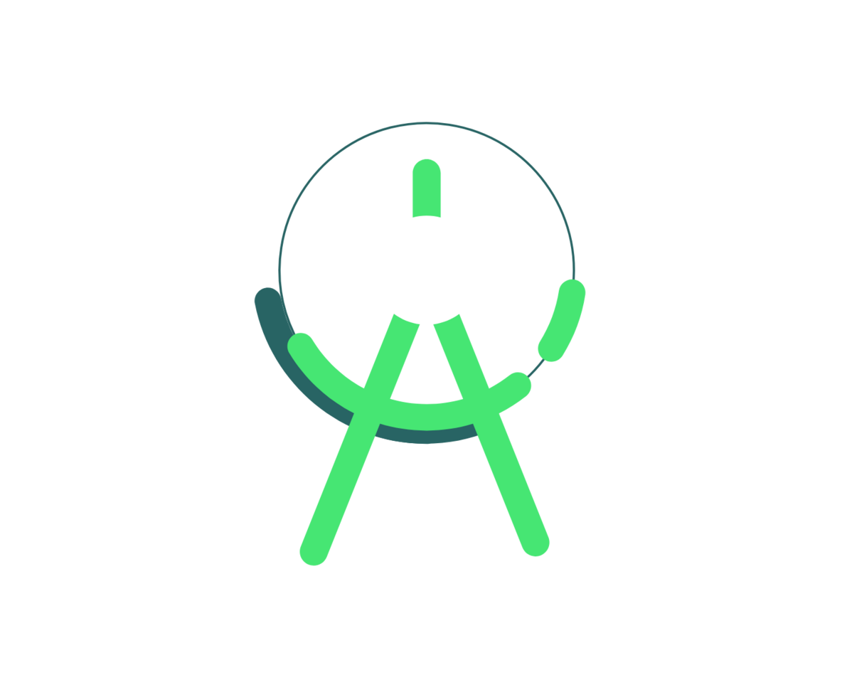 an illustration of a drawing compass