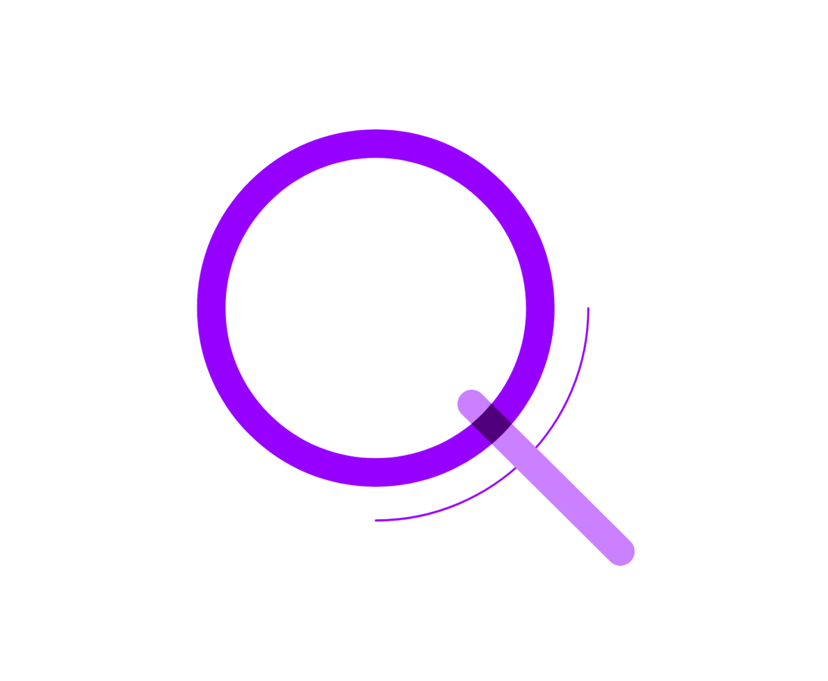 an illustration of a magnifying glass