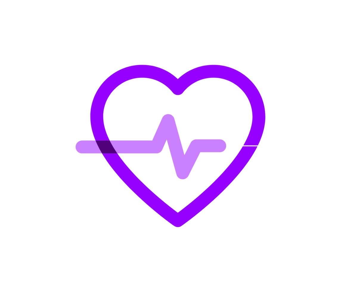 an illustration of a heart pulsing