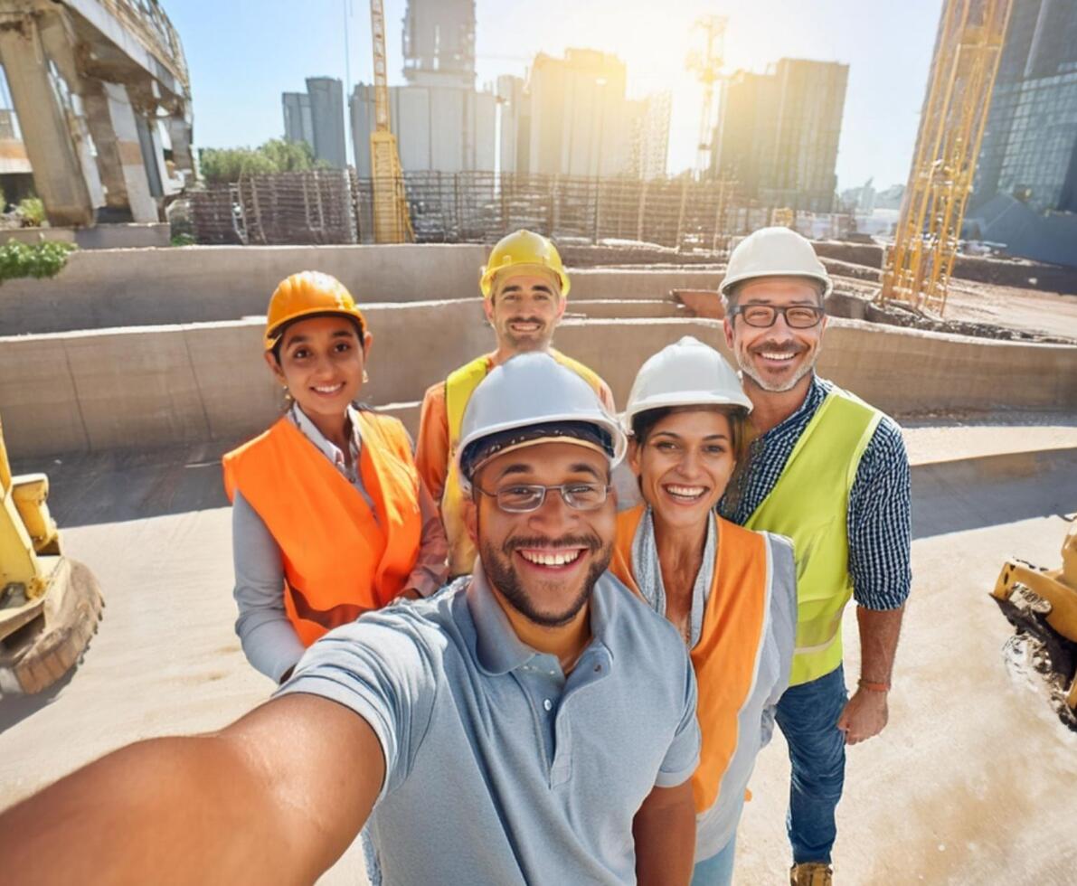 an image of engineers wearing protective and reflective gear