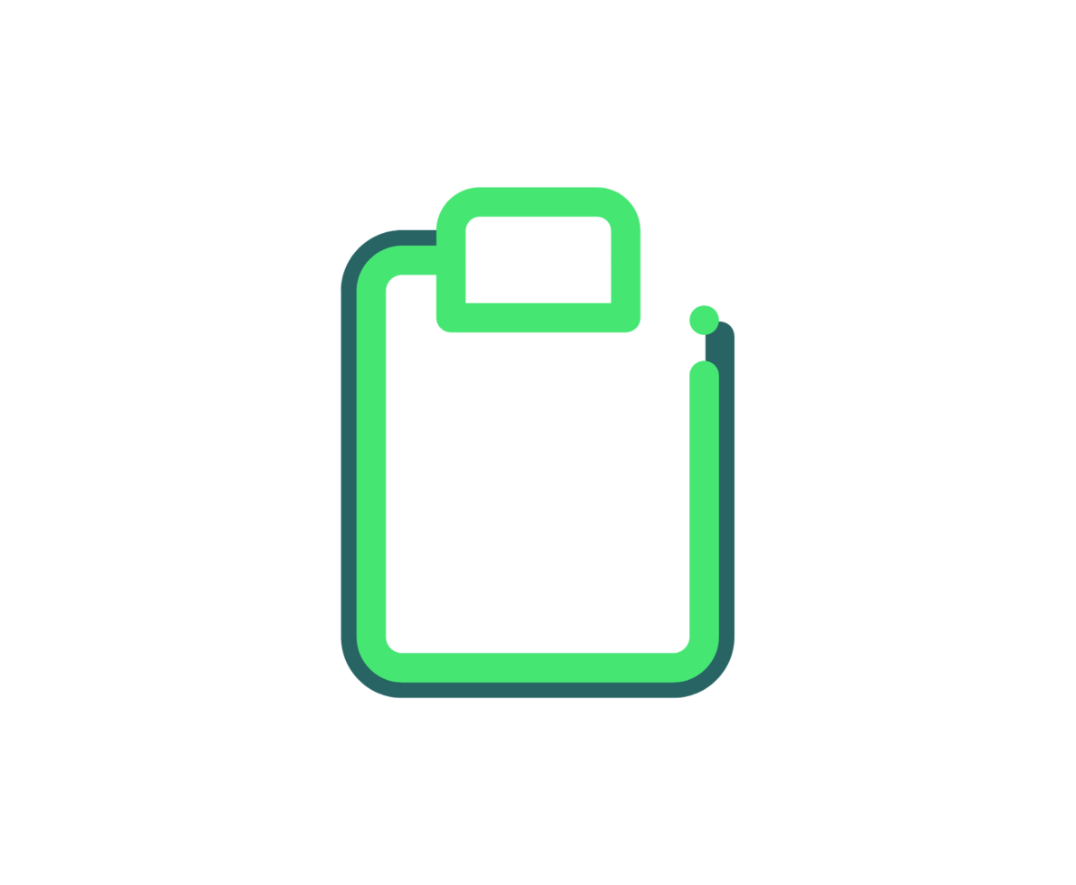 an illustration of a document on a clipboard