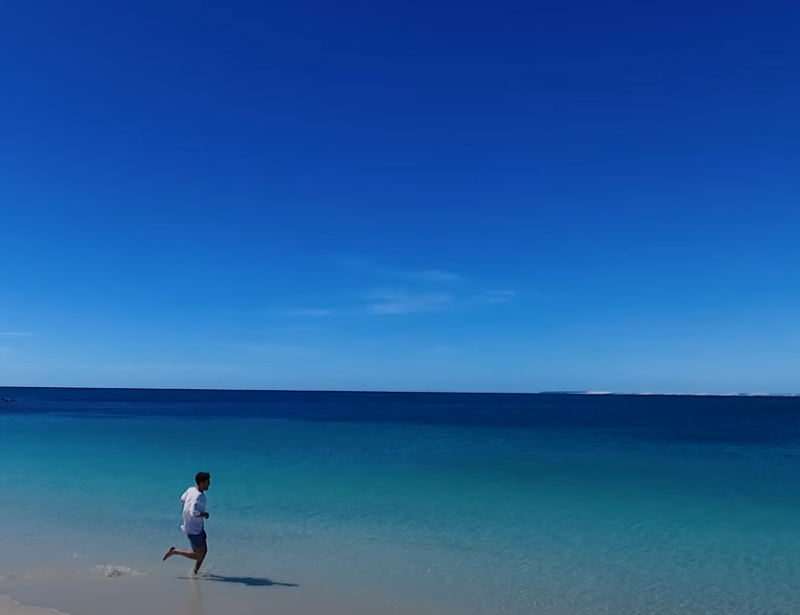 man on beach 