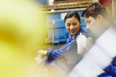 Woman in construction