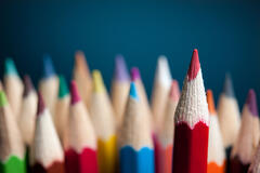 image of a range of coloured pencils