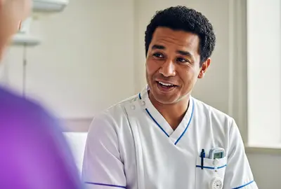 an image of a male smiling