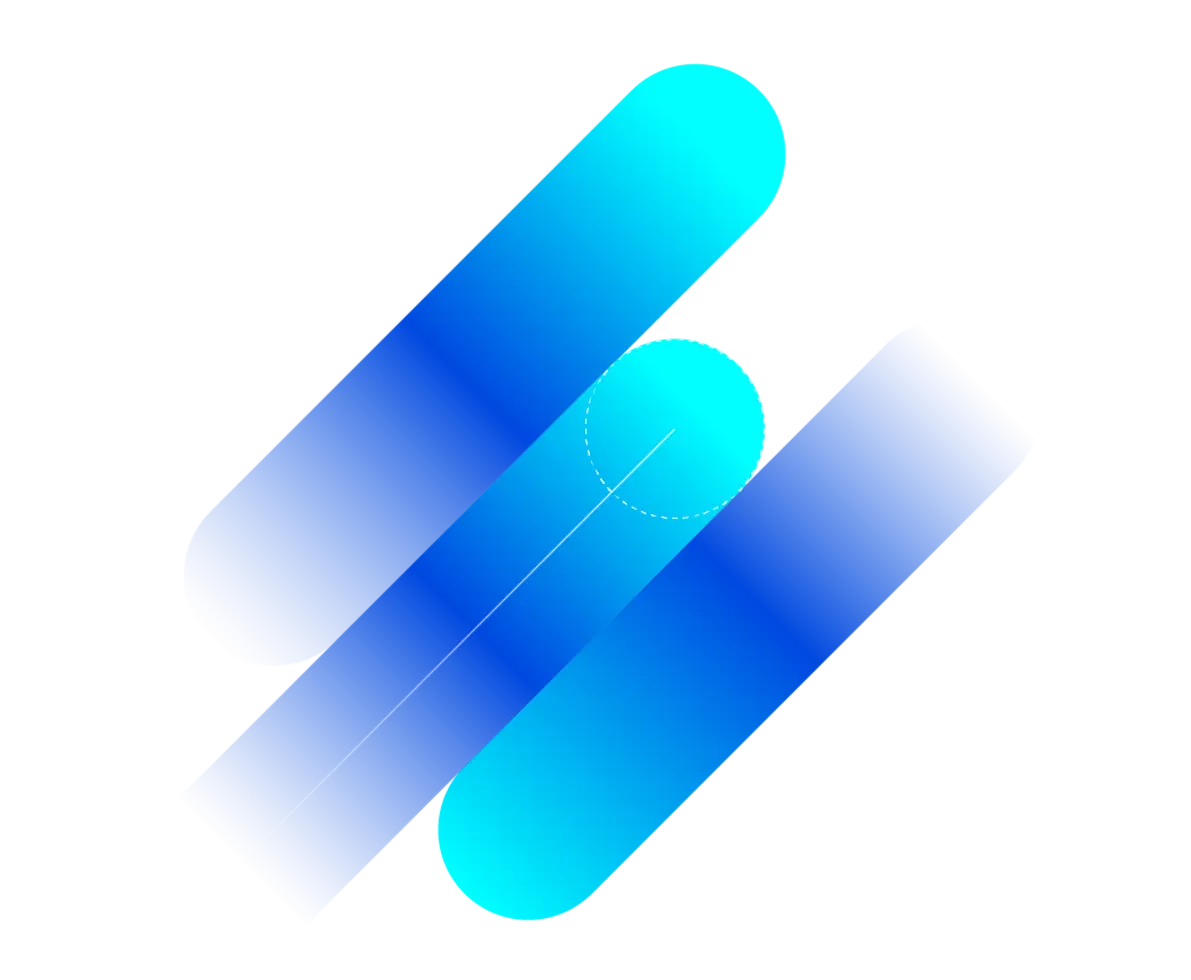 an illustration of gradient blue digital lines