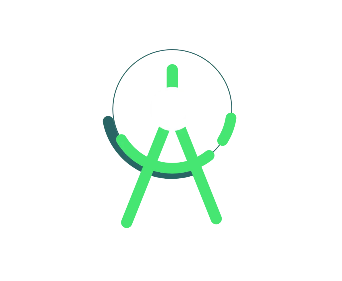 an illustration of a drawing compass