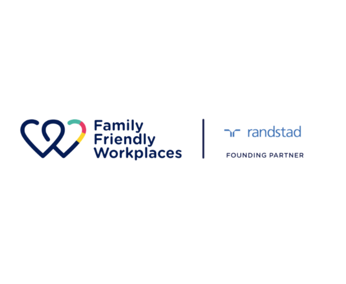 logo of family friendly workplaces with randstad logo