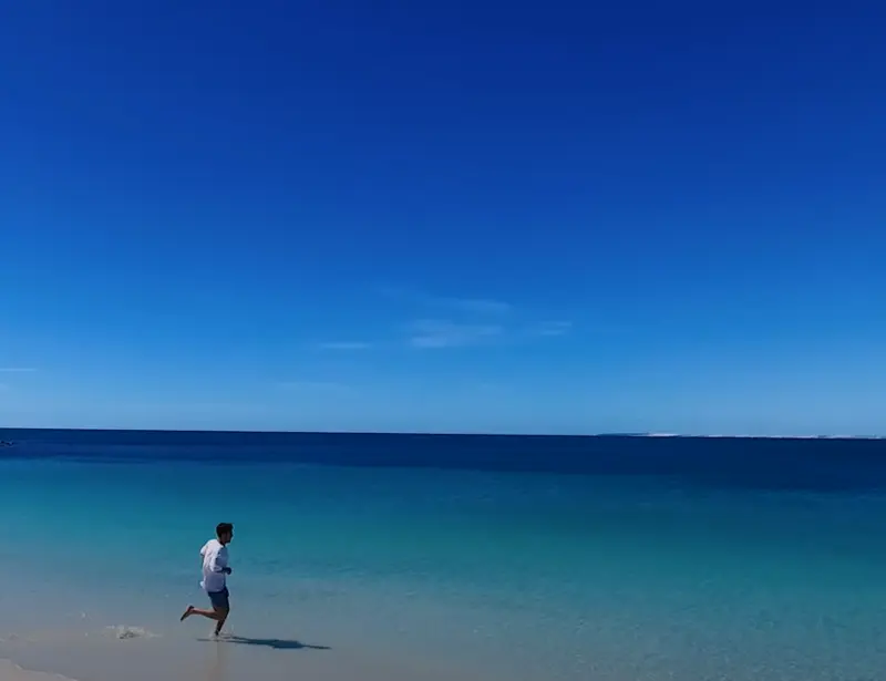 man on beach 