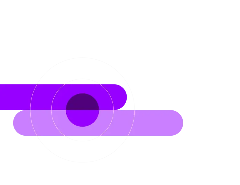 two purple lines coming together